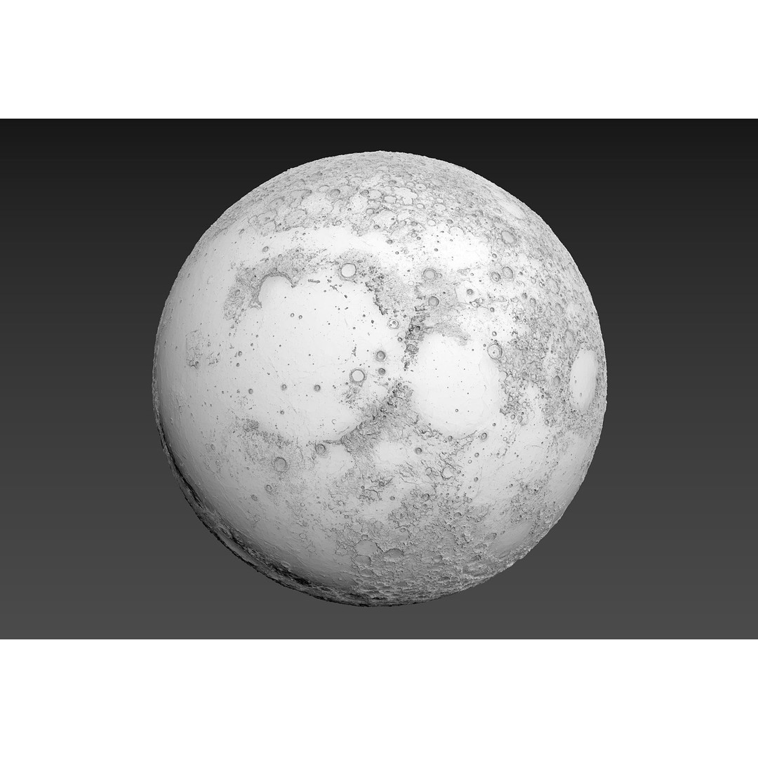 Earth Moon Mars 3D Model – Highly Detailed Space Asset, OBJ - View 13