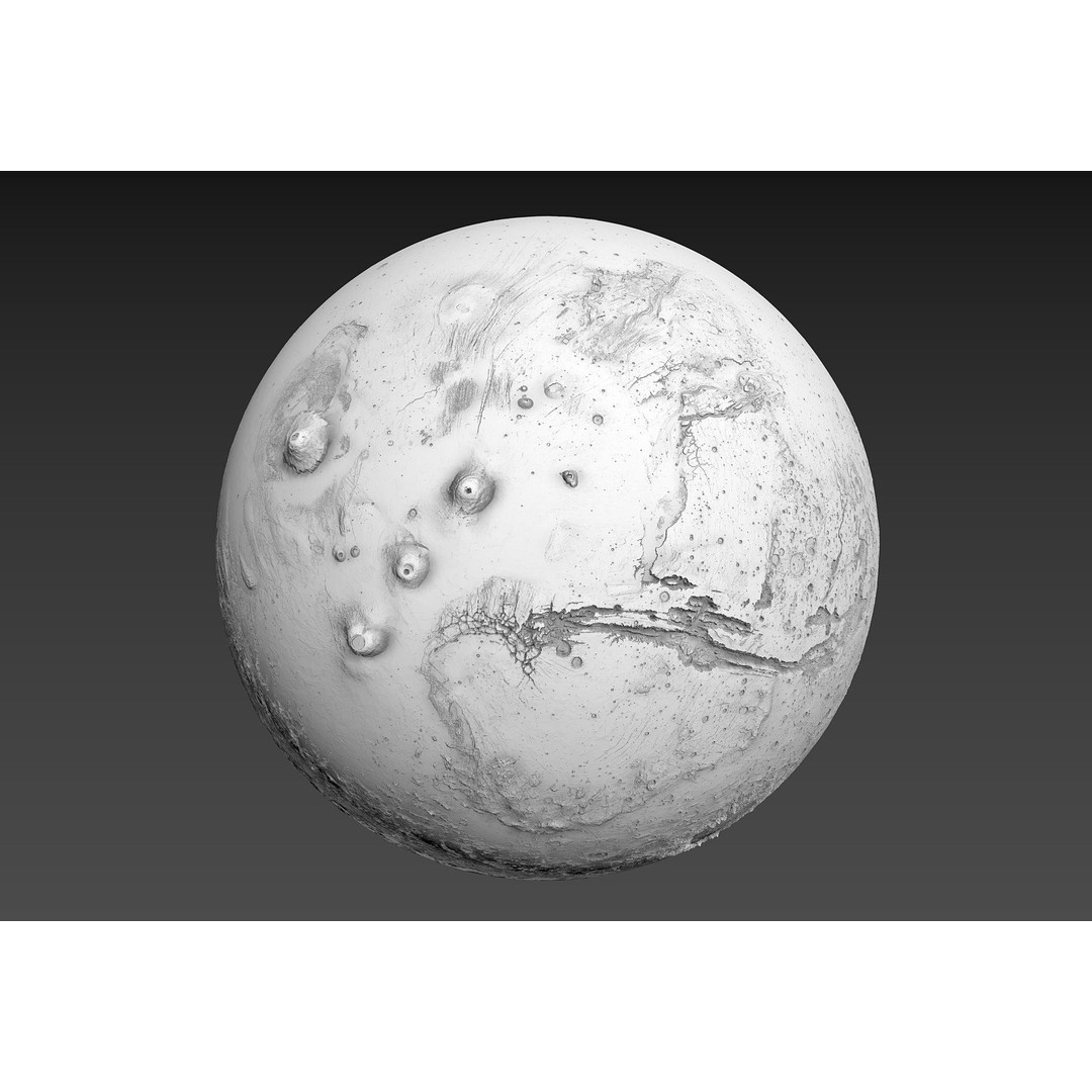 Earth Moon Mars 3D Model – Highly Detailed Space Asset, OBJ - View 17