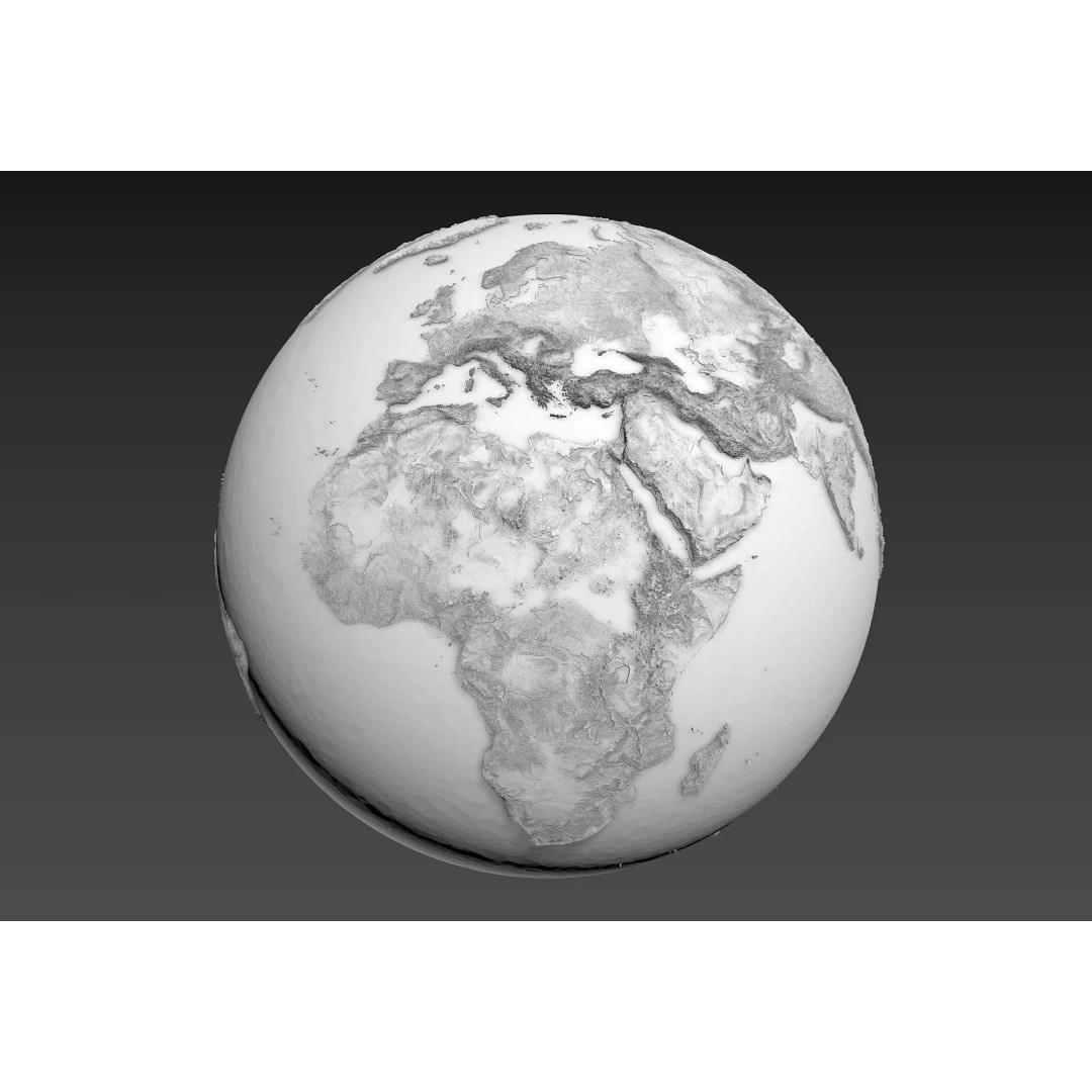Earth Moon Mars 3D Model – Highly Detailed Space Asset, OBJ - View 2