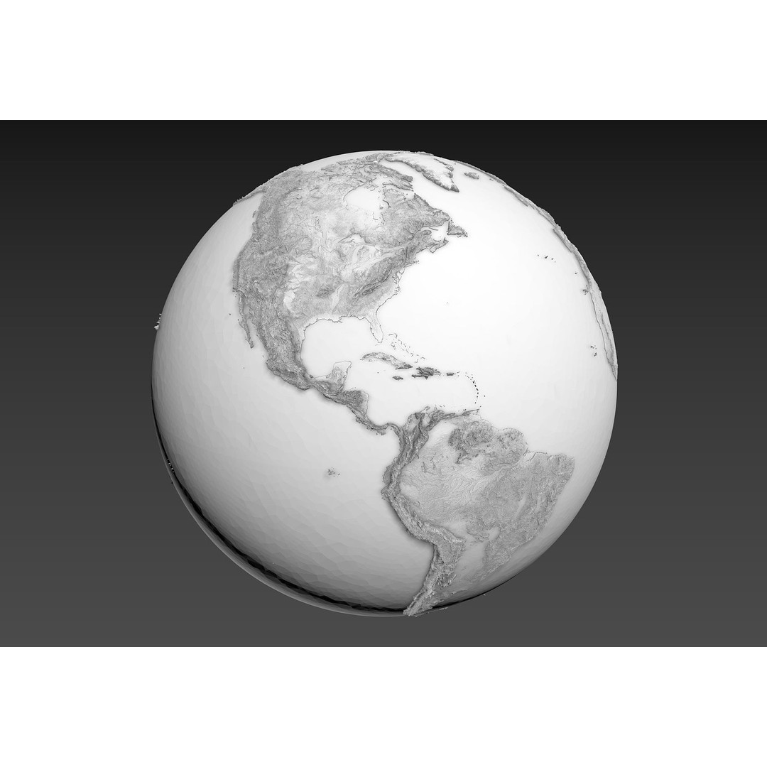 Earth Moon Mars 3D Model – Highly Detailed Space Asset, OBJ - View 3