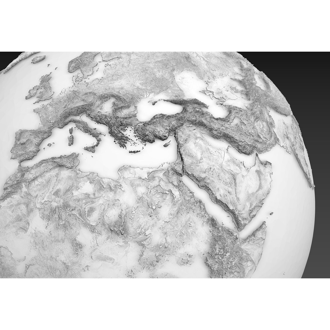 Earth Moon Mars 3D Model – Highly Detailed Space Asset, OBJ - View 5