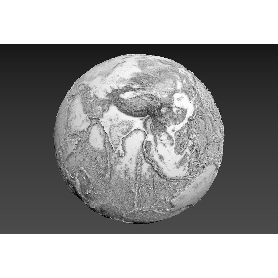 Earth Moon Mars 3D Model – Highly Detailed Space Asset, OBJ - View 7