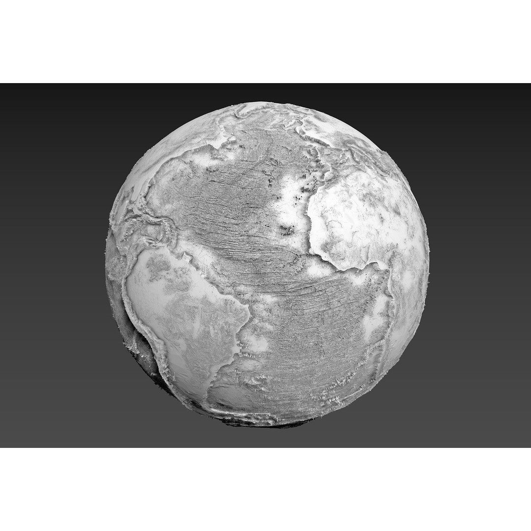 Earth Moon Mars 3D Model – Highly Detailed Space Asset, OBJ - View 8