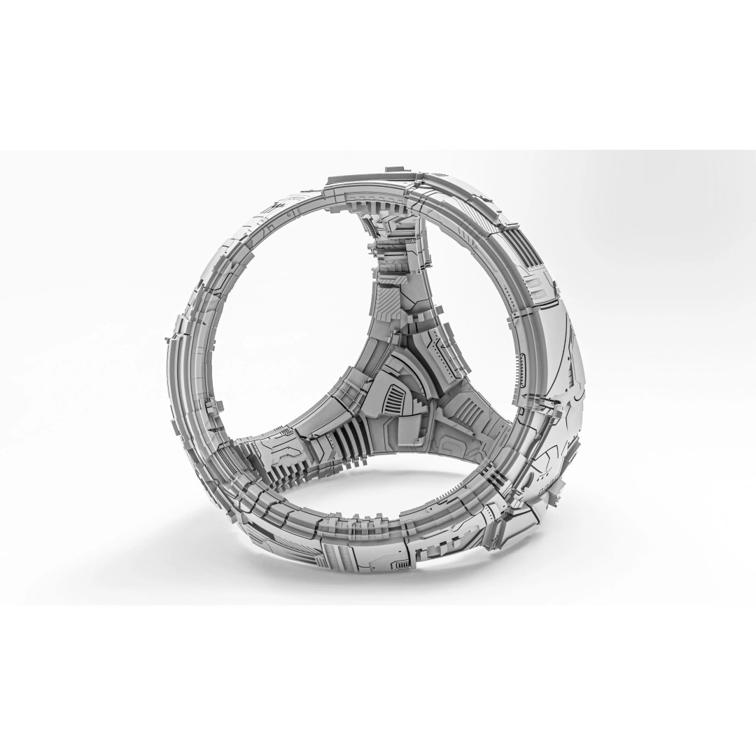 Spaceship 3D Model – Sci-Fi Style Game Asset, FBX, PBR - View 2