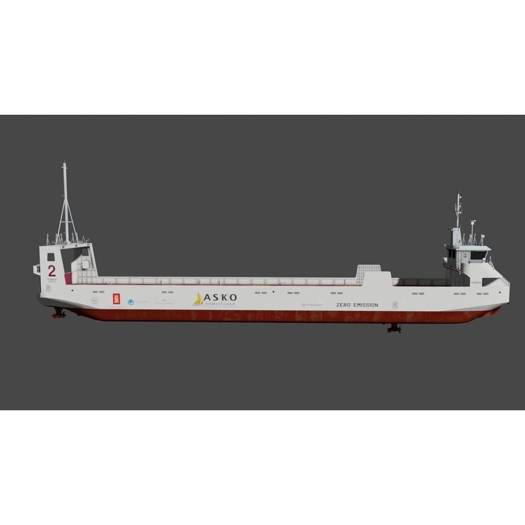 Autonomous Electric Vessels - Low-Poly 3D Model - View 3