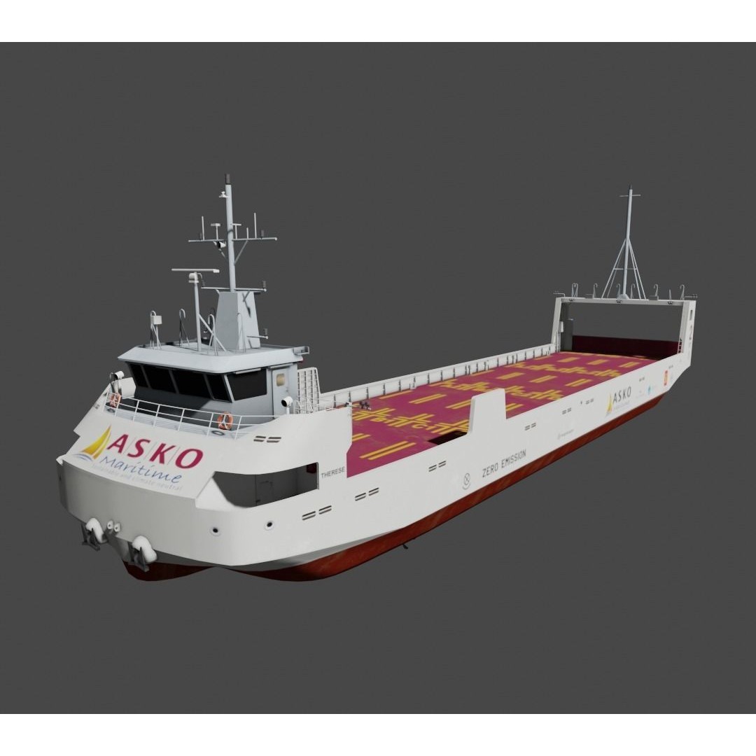 Autonomous Electric Vessels - Low-Poly 3D Model - View 5