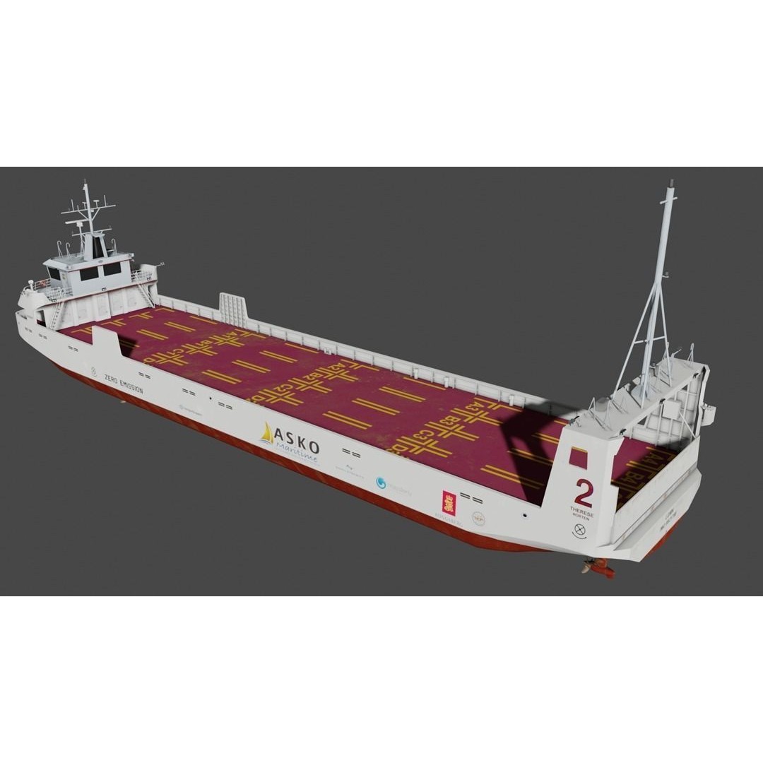 Autonomous Electric Vessels - Low-Poly 3D Model - View 6