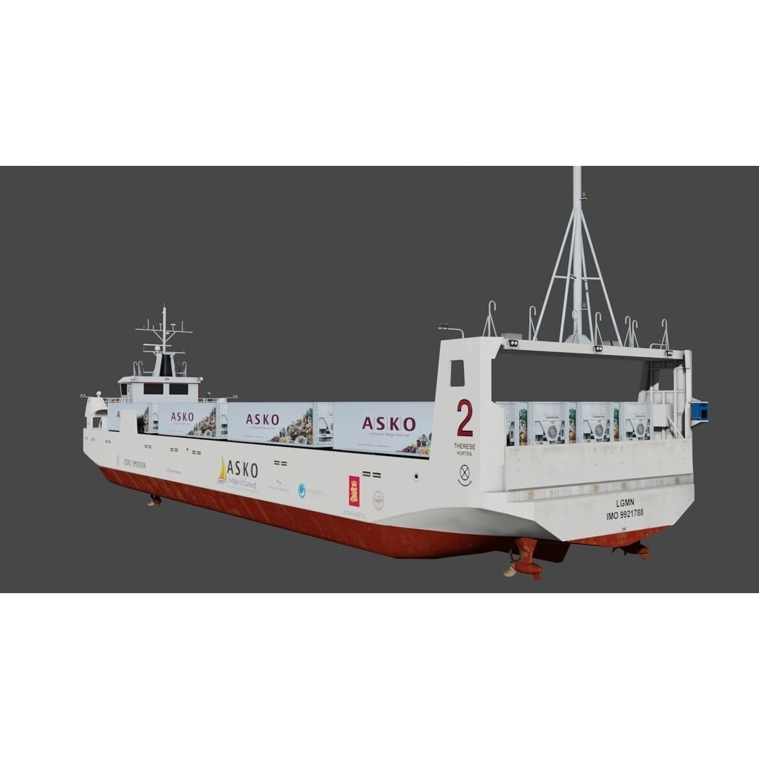 Autonomous Electric Vessels - Low-Poly 3D Model - View 7