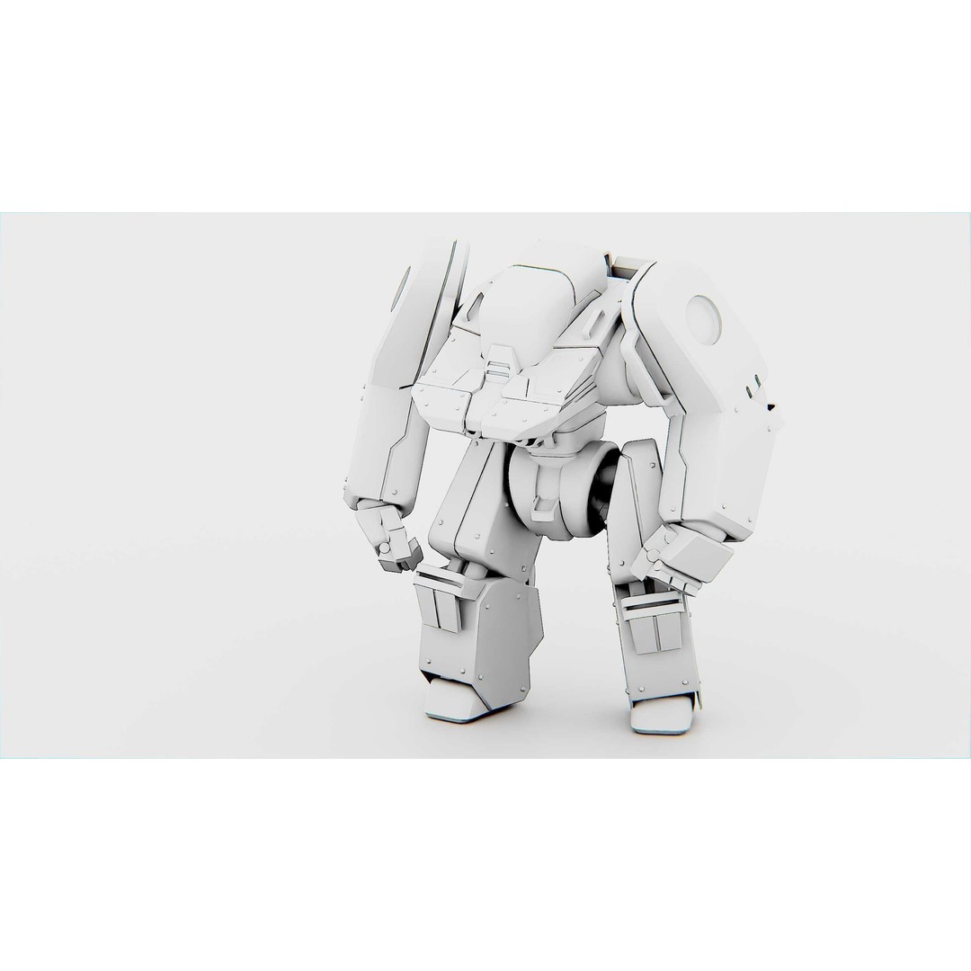 Battle Droid Spyker 3D Model – Rigged Character for Unreal Engine & Unity - View 33