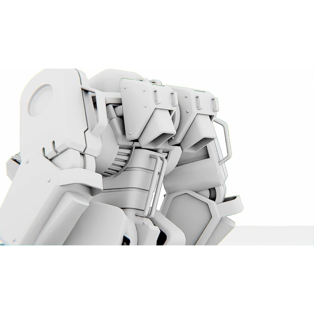 Battle Droid Spyker 3D Model – Rigged Character for Unreal Engine & Unity - View 35