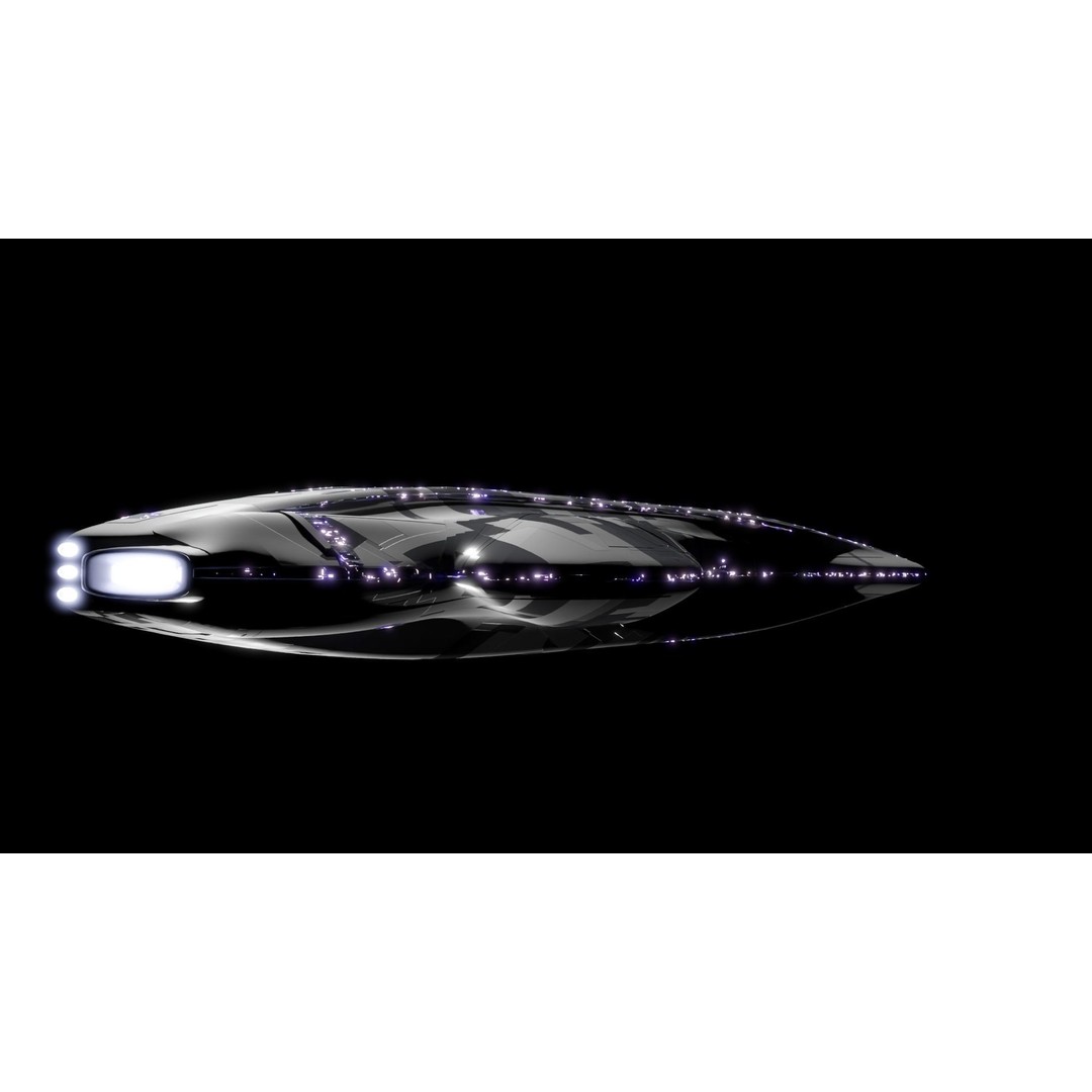 Carrier Spaceship 3D Model – Low Poly Game Ready Asset, FBX - View 14