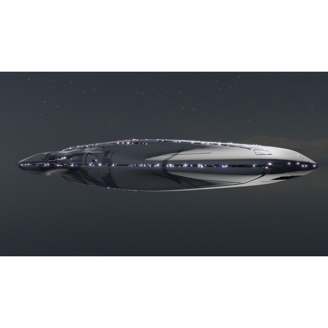 Carrier Spaceship 3D Model – Low Poly Game Ready Asset, FBX - View 17
