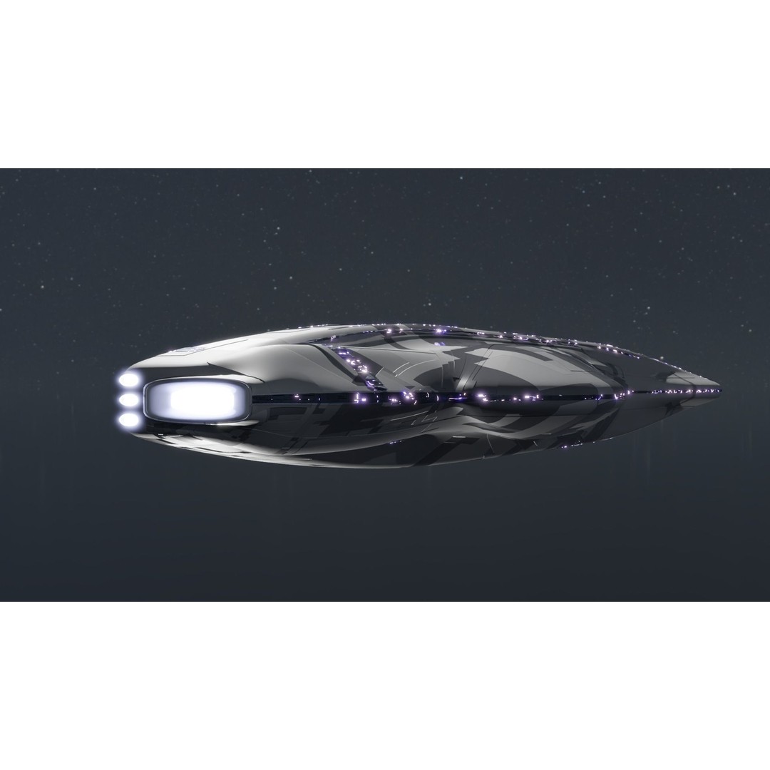 Carrier Spaceship 3D Model – Low Poly Game Ready Asset, FBX - View 18