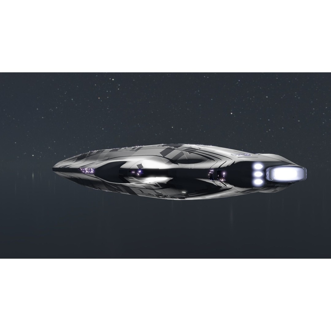 Carrier Spaceship 3D Model – Low Poly Game Ready Asset, FBX - View 19