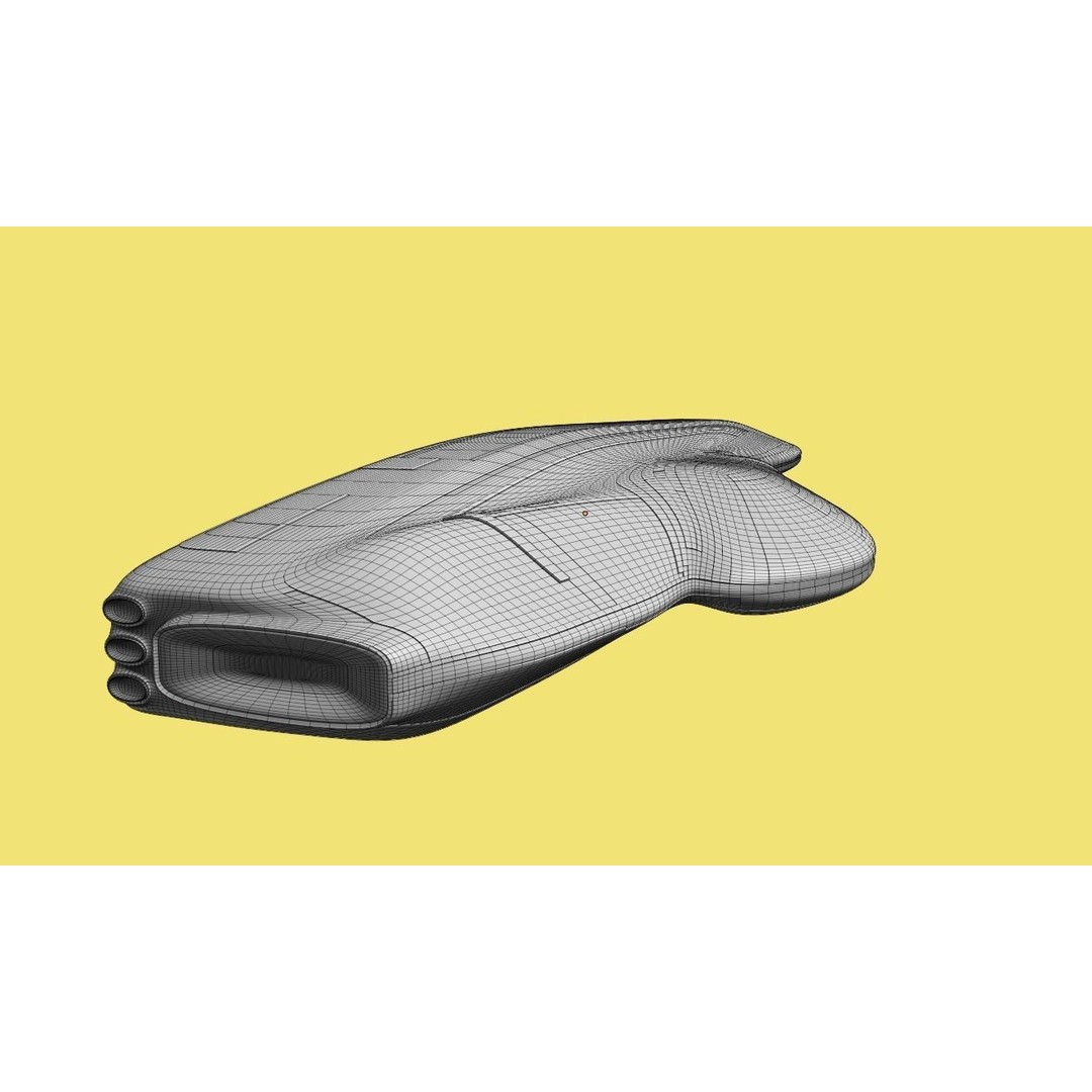 Carrier Spaceship 3D Model – Low Poly Game Ready Asset, FBX - View 21