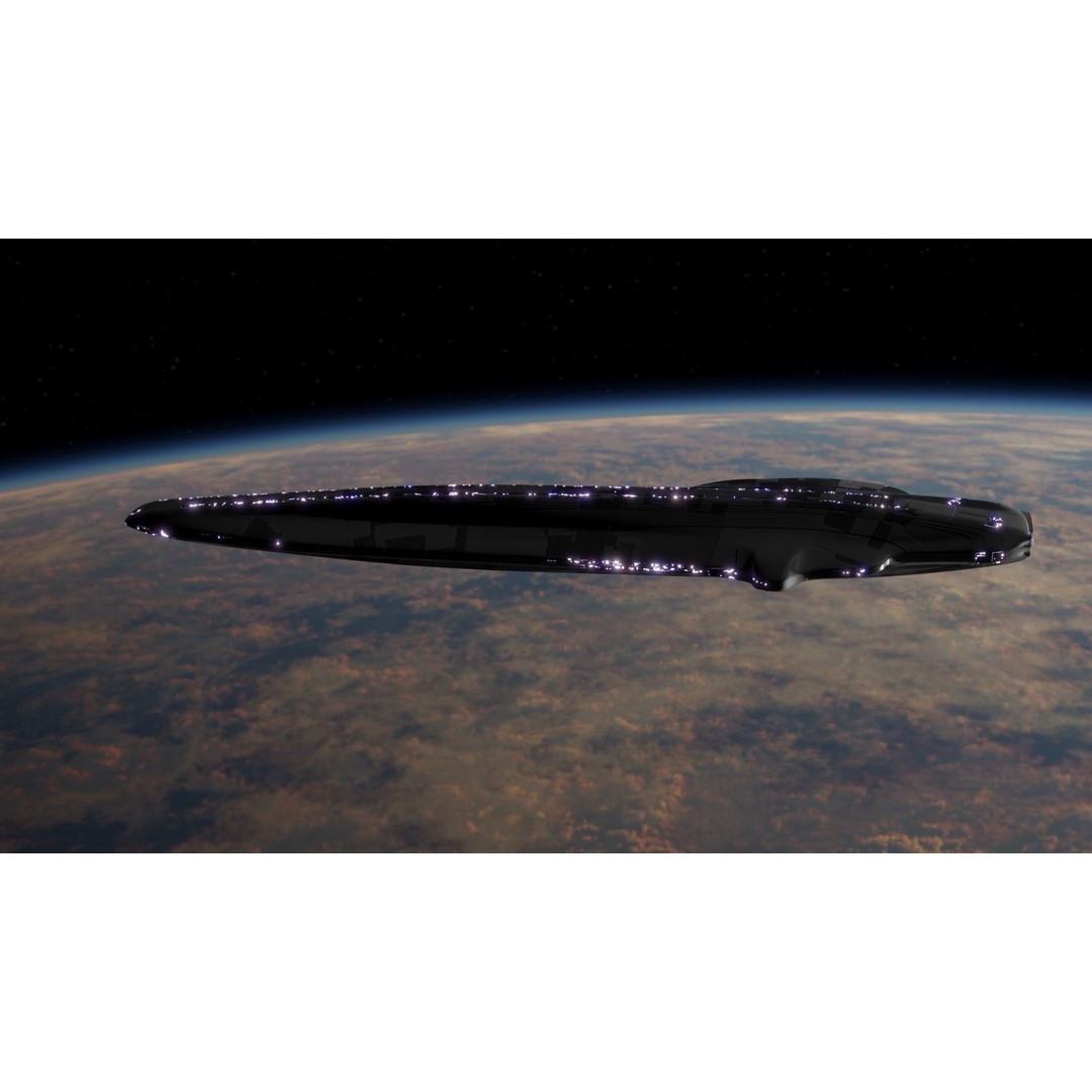 Carrier Spaceship 3D Model – Low Poly Game Ready Asset, FBX - View 5