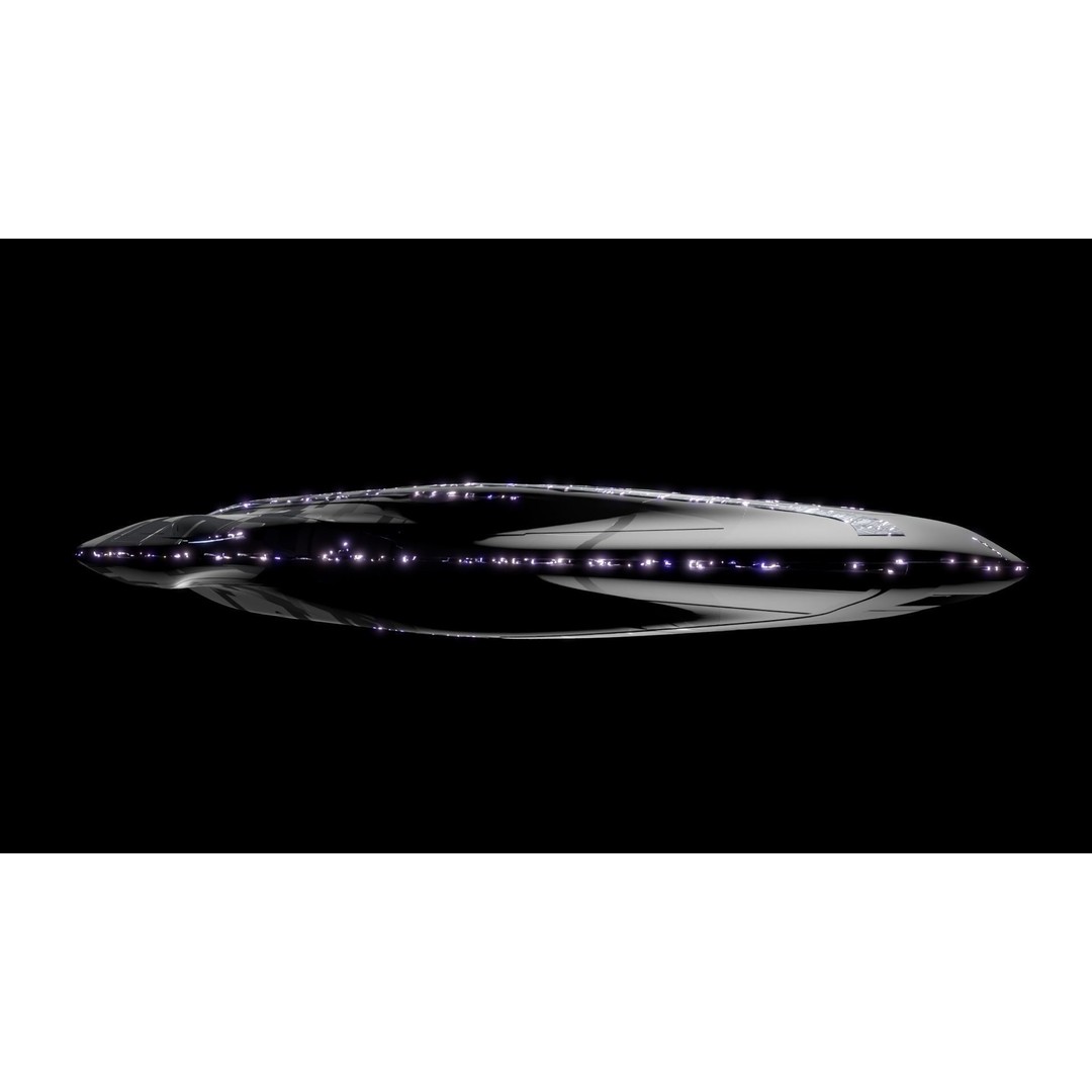 Carrier Spaceship 3D Model – Low Poly Game Ready Asset, FBX - View 8