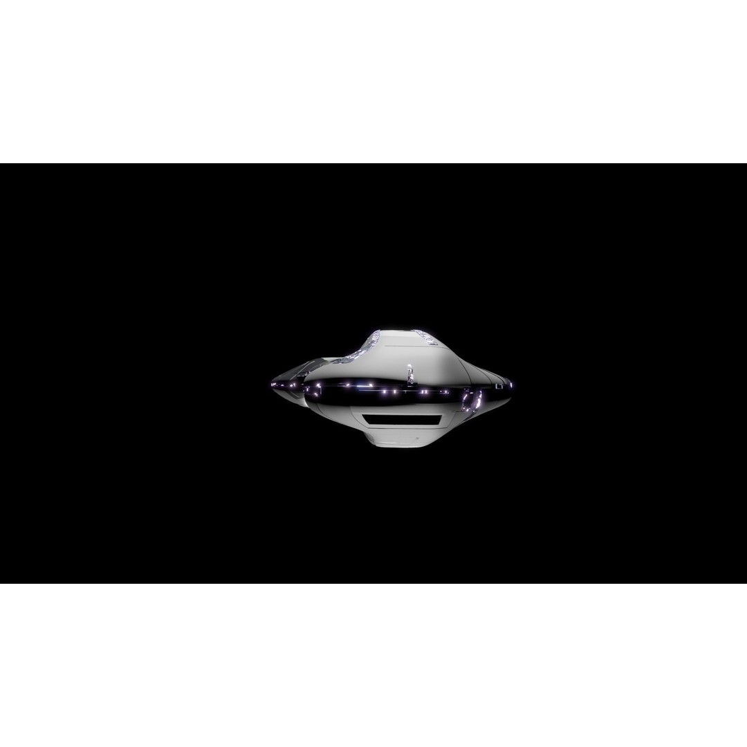 Carrier Spaceship 3D Model – Low Poly Game Ready Asset, FBX - View 9
