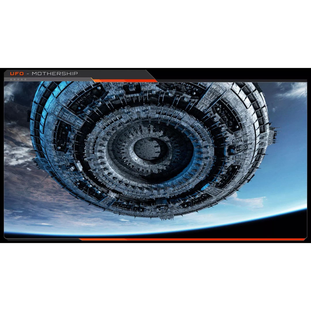UFO MotherShip 3D Model – Low Poly Sci-Fi Spaceship, FBX, OBJ - View 9
