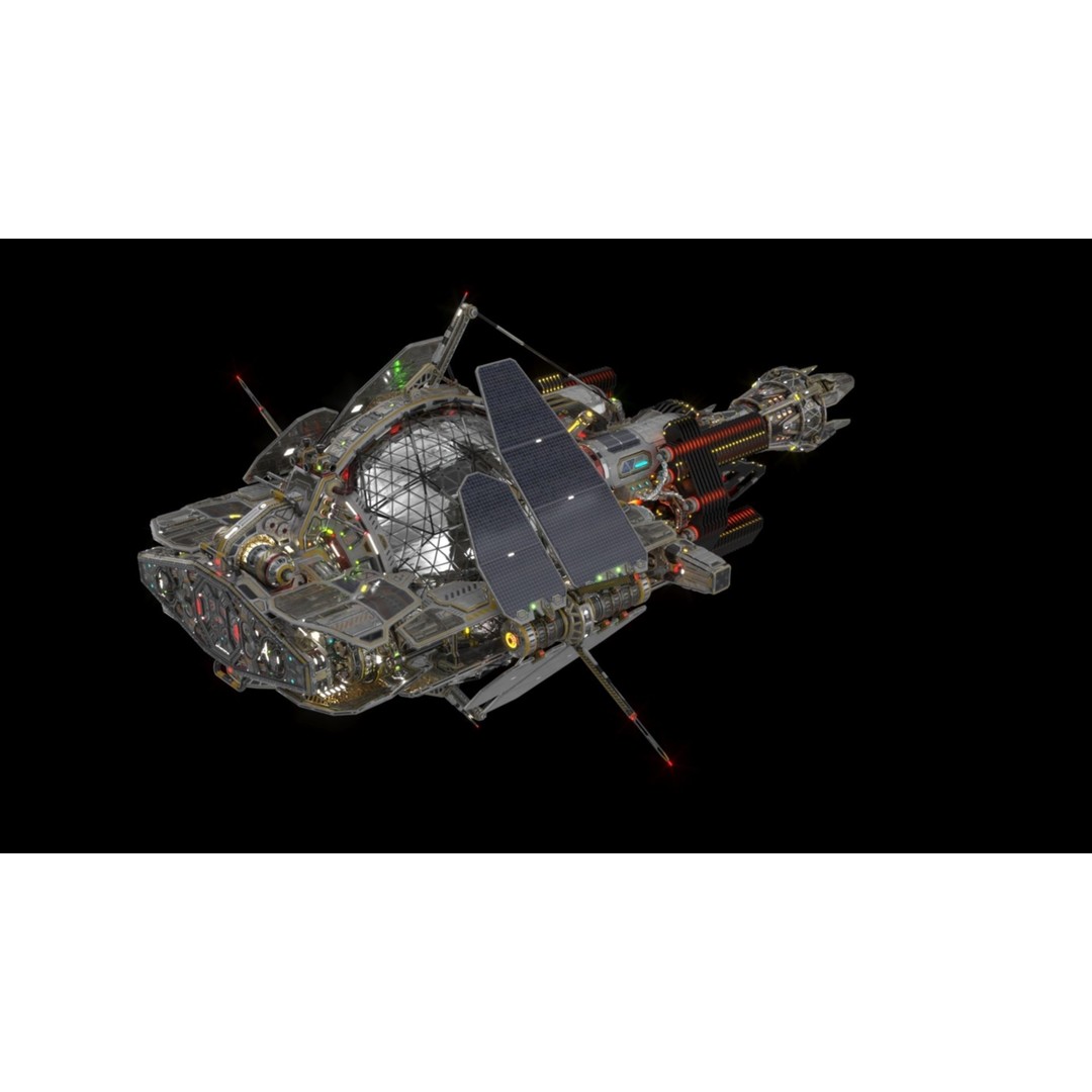Civilian DROMEDARY Fission Drive Section 3D Model – PBR Textured, FBX - View 20
