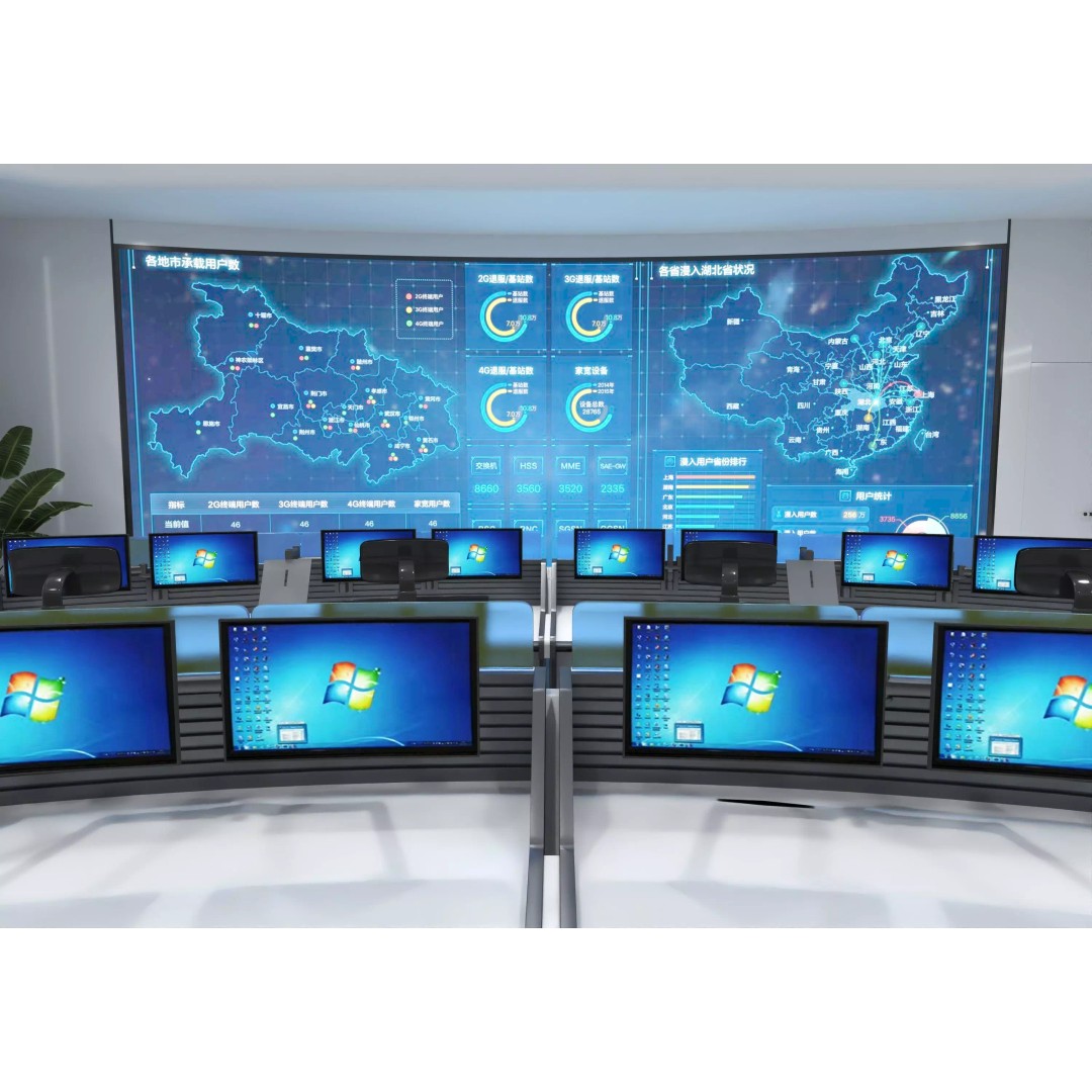 Control Room 3D Model – Low Poly Architectural Asset, FBX & OBJ - View 11