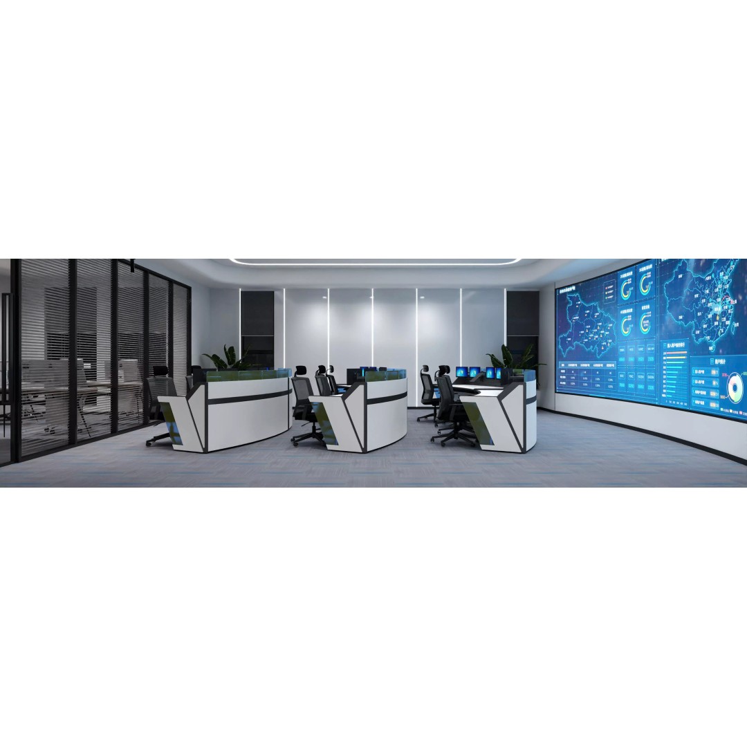 Control Room 3D Model – Low Poly Architectural Asset, FBX & OBJ - View 2