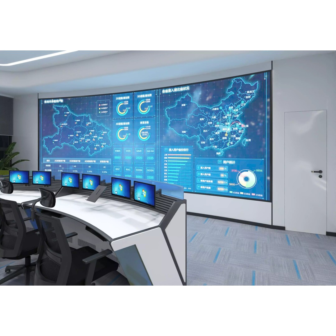 Control Room 3D Model – Low Poly Architectural Asset, FBX & OBJ - View 3
