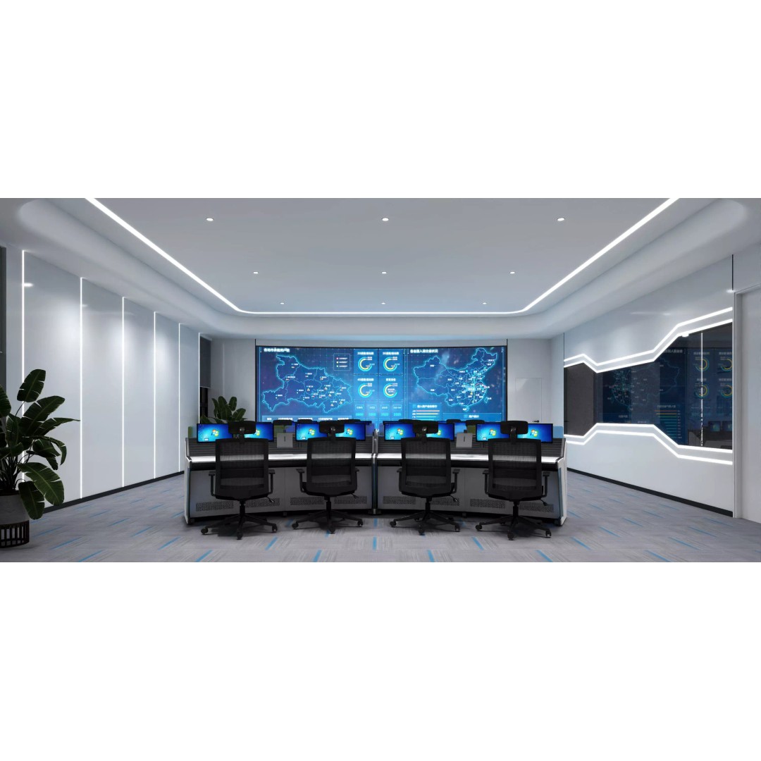 Control Room 3D Model – Low Poly Architectural Asset, FBX & OBJ - View 6