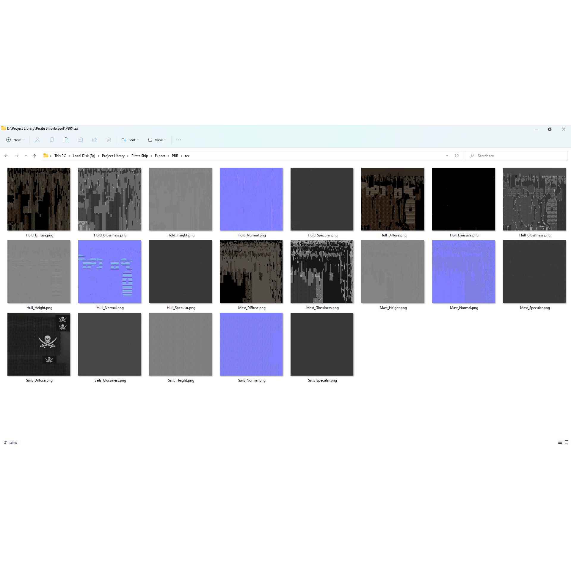Pirate Ship - Low-Poly Game-Ready 3D Model - View 14