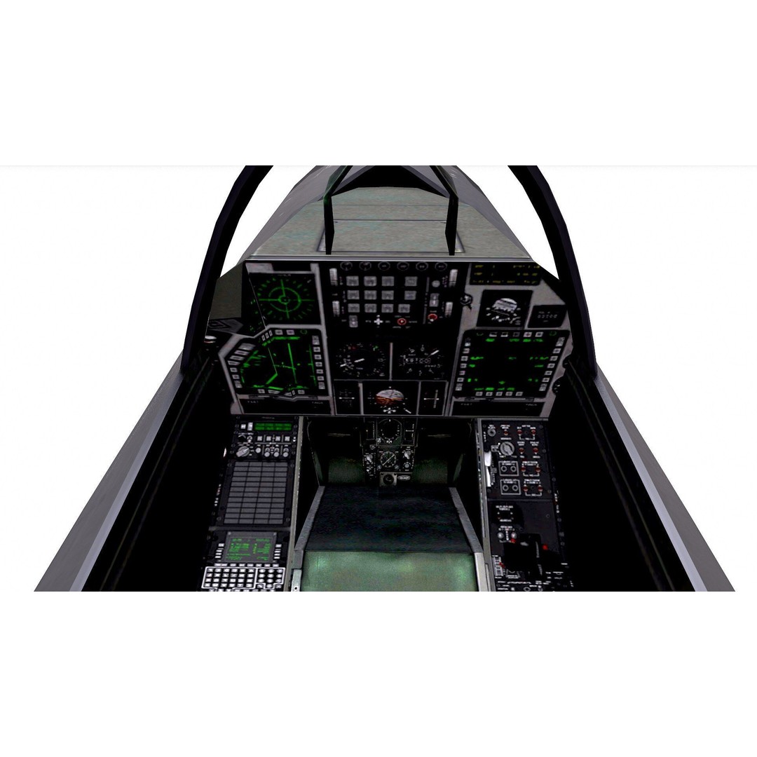 Chengdu J-20 3D Model – Low Poly Game-Ready Fighter Jet, FBX - View 26