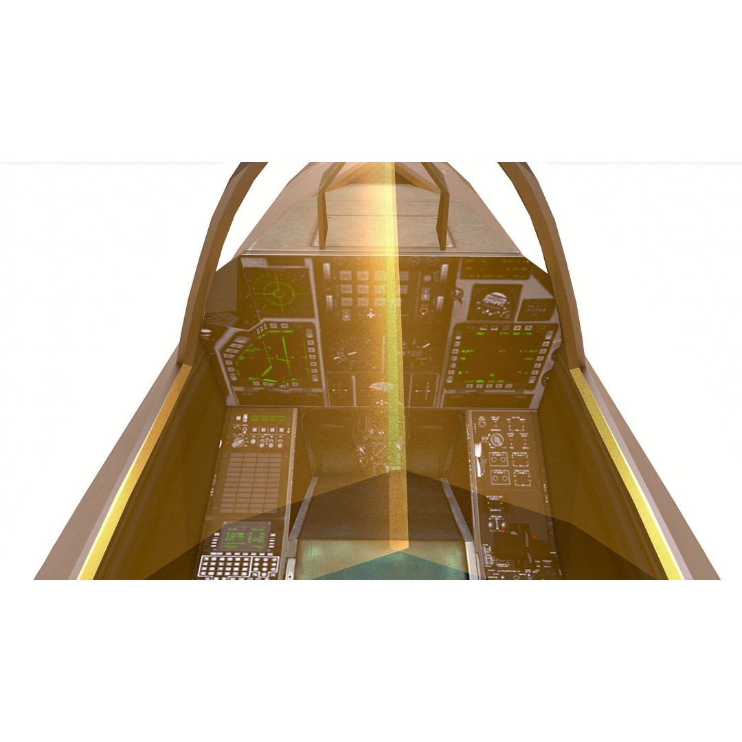 Chengdu J-20 3D Model – Low Poly Game-Ready Fighter Jet, FBX - View 27