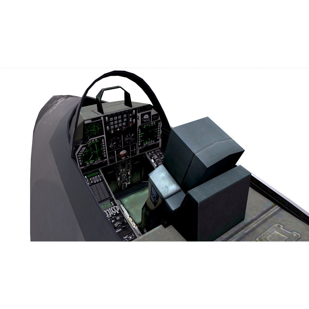 Chengdu J-20 3D Model – Low Poly Game-Ready Fighter Jet, FBX - View 4