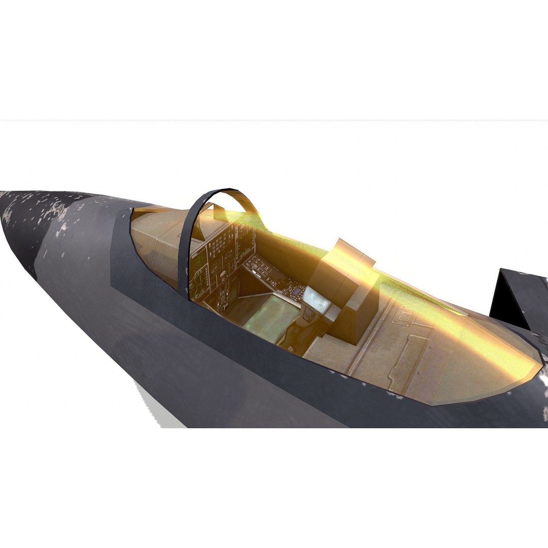 Chengdu J-20 3D Model – Low Poly Game-Ready Fighter Jet, FBX - View 6