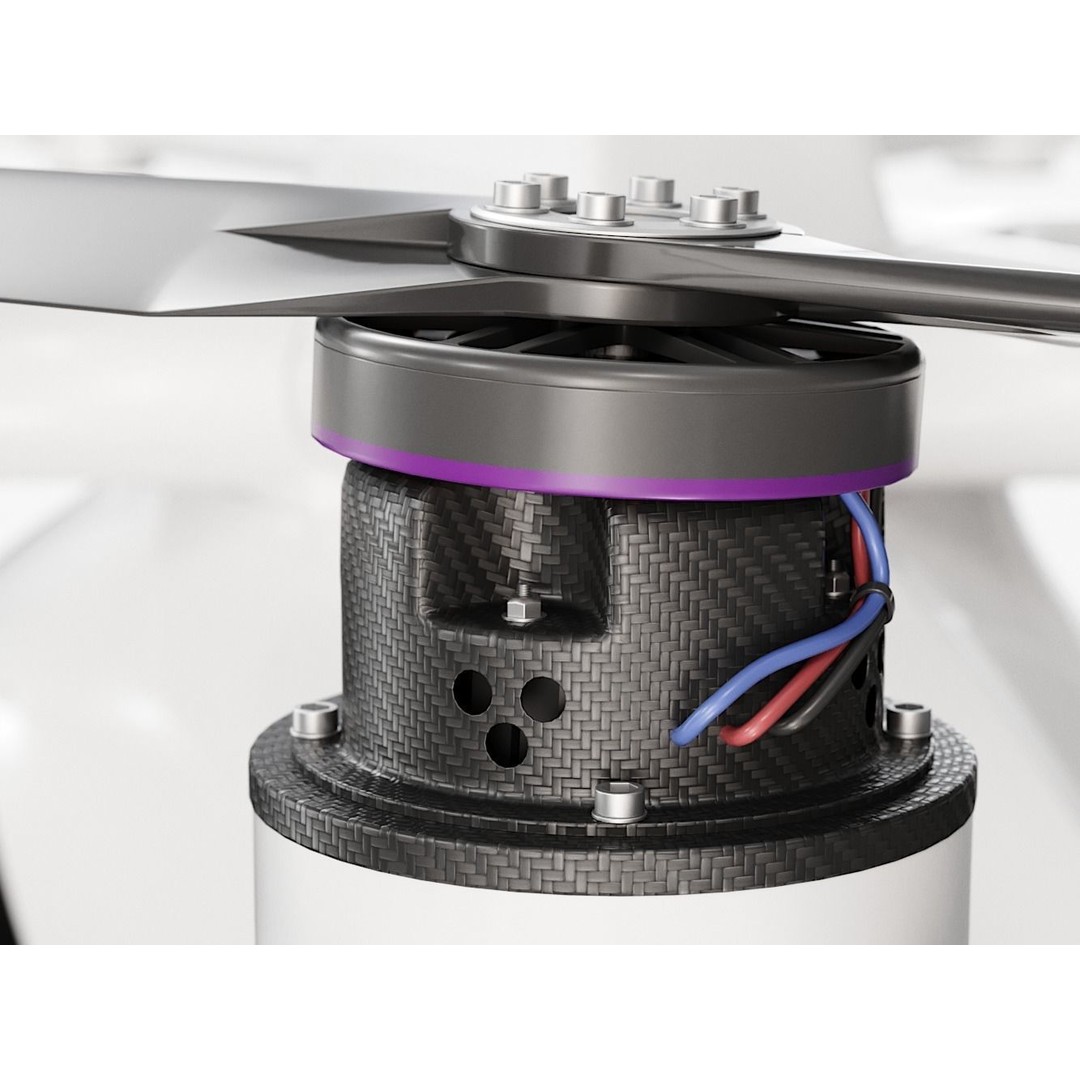 E-VOLO VC200 Volocopter 3D Model – High Poly Rigged Multirotor, FBX, OBJ - View 11
