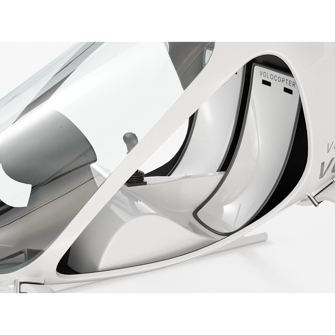 E-VOLO VC200 Volocopter 3D Model – High Poly Rigged Multirotor, FBX, OBJ - View 17