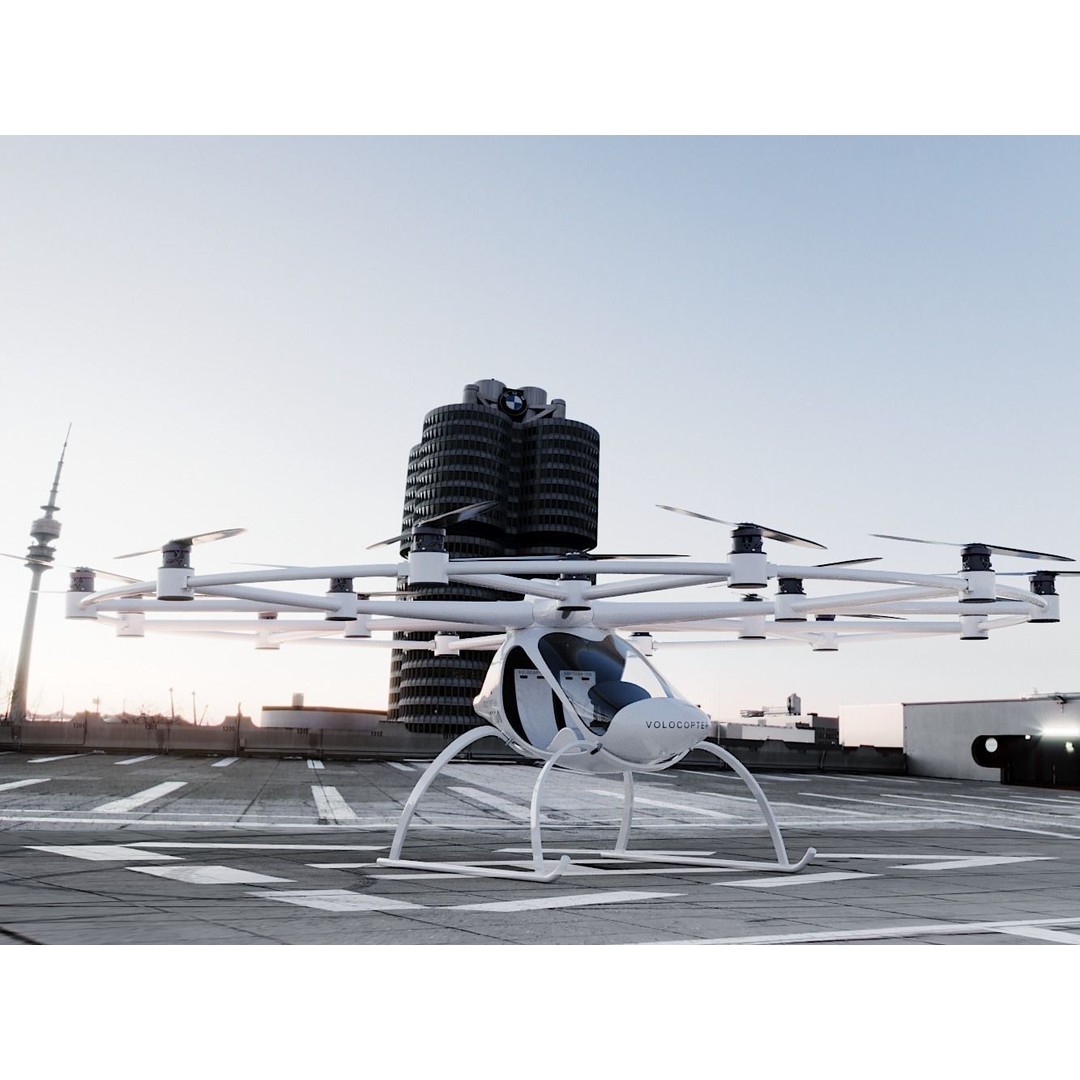 E-VOLO VC200 Volocopter 3D Model – High Poly Rigged Multirotor, FBX, OBJ - View 19