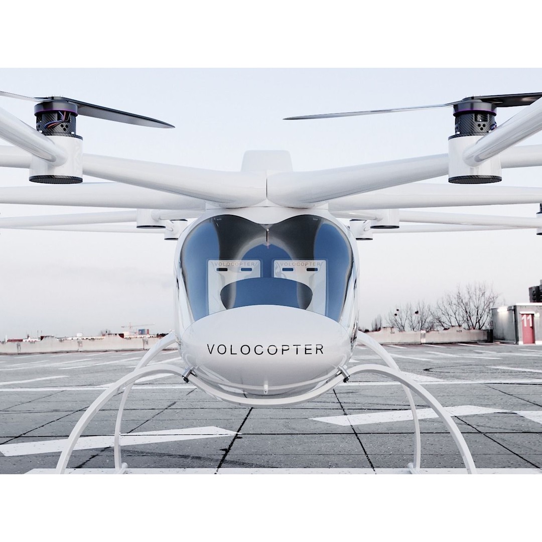 E-VOLO VC200 Volocopter 3D Model – High Poly Rigged Multirotor, FBX, OBJ - View 23