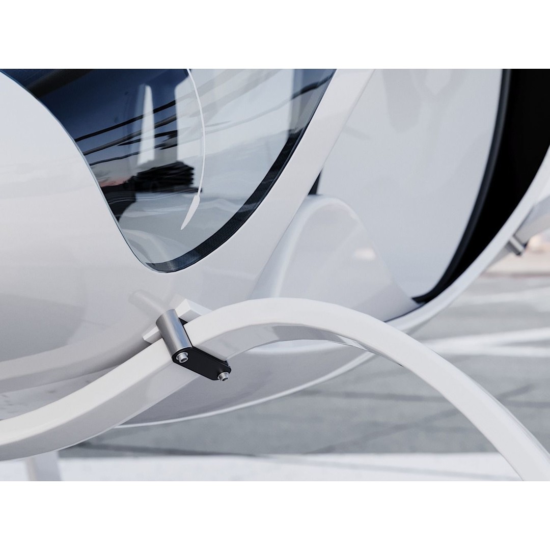 E-VOLO VC200 Volocopter 3D Model – High Poly Rigged Multirotor, FBX, OBJ - View 24