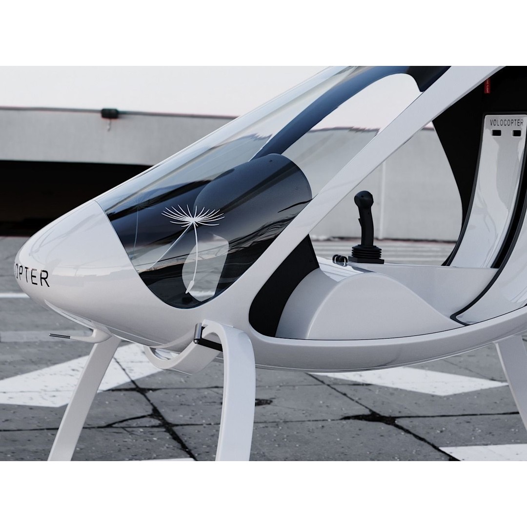 E-VOLO VC200 Volocopter 3D Model – High Poly Rigged Multirotor, FBX, OBJ - View 27