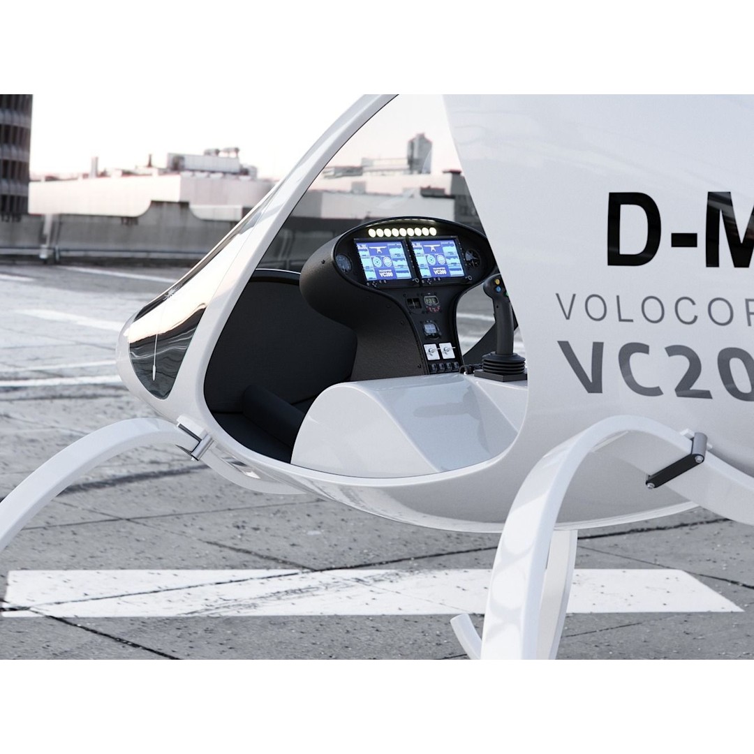 E-VOLO VC200 Volocopter 3D Model – High Poly Rigged Multirotor, FBX, OBJ - View 28