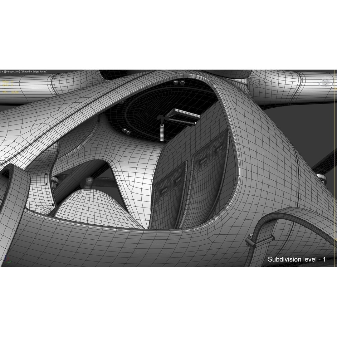 E-VOLO VC200 Volocopter 3D Model – High Poly Rigged Multirotor, FBX, OBJ - View 41
