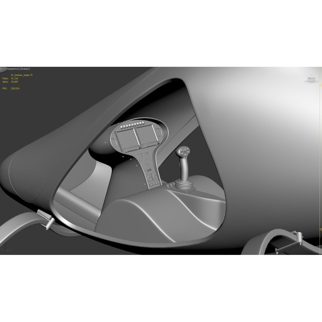 E-VOLO VC200 Volocopter 3D Model – High Poly Rigged Multirotor, FBX, OBJ - View 42