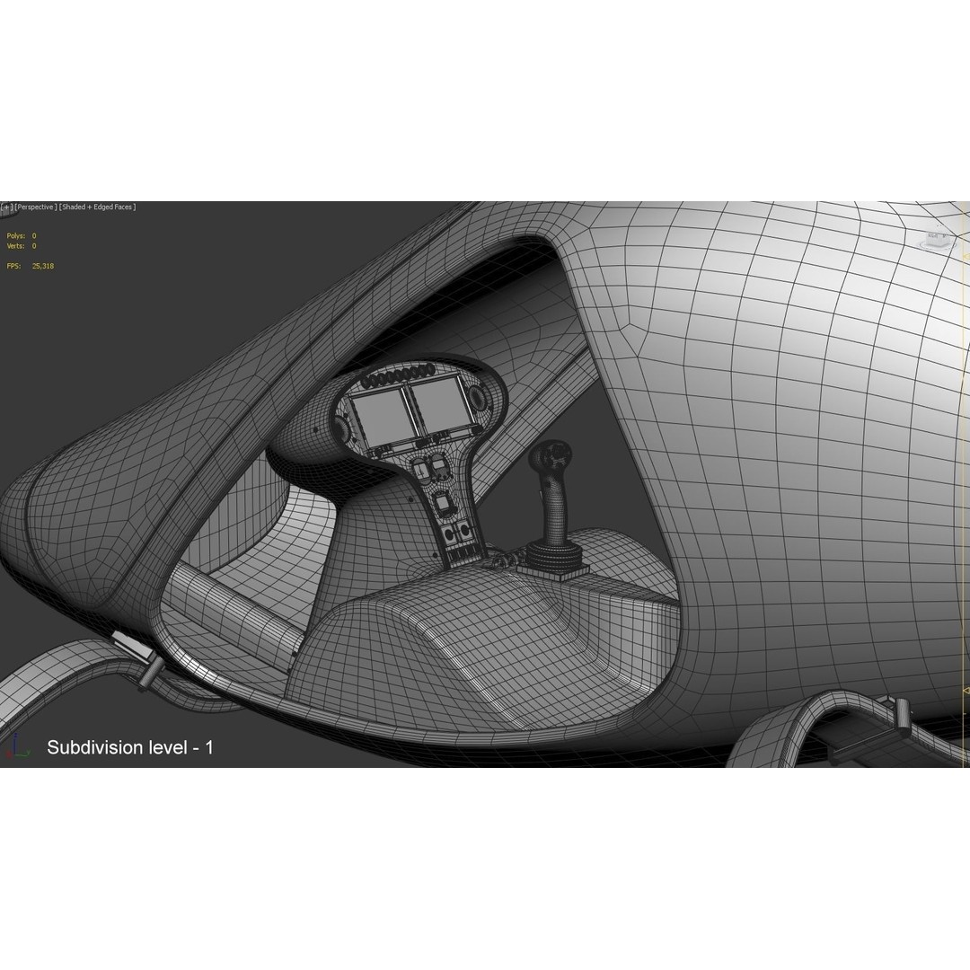 E-VOLO VC200 Volocopter 3D Model – High Poly Rigged Multirotor, FBX, OBJ - View 44