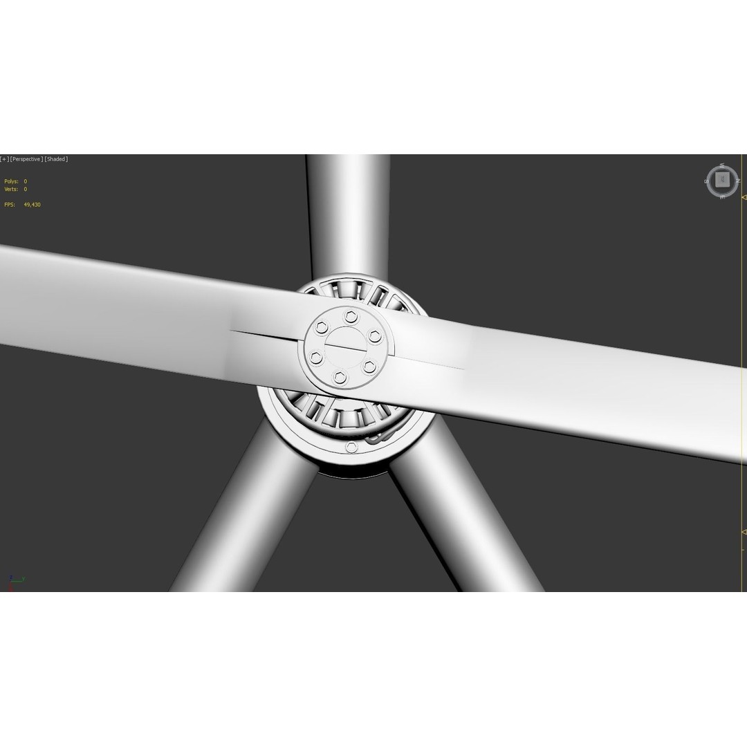 E-VOLO VC200 Volocopter 3D Model – High Poly Rigged Multirotor, FBX, OBJ - View 48