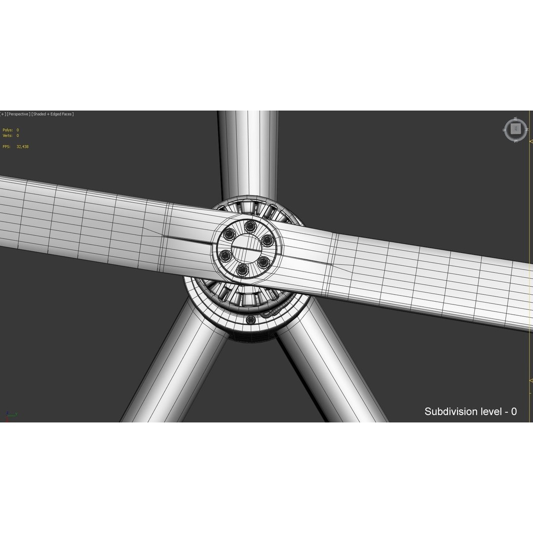 E-VOLO VC200 Volocopter 3D Model – High Poly Rigged Multirotor, FBX, OBJ - View 49
