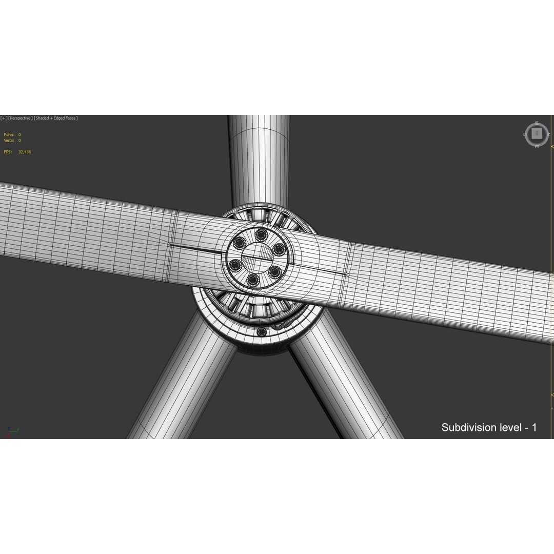 E-VOLO VC200 Volocopter 3D Model – High Poly Rigged Multirotor, FBX, OBJ - View 50