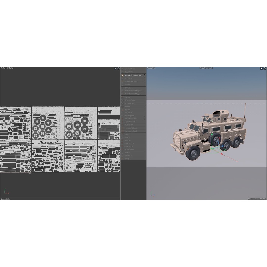 Cougar MRAP 3D Model – Low Poly Military Vehicle, FBX, Blender - View 11