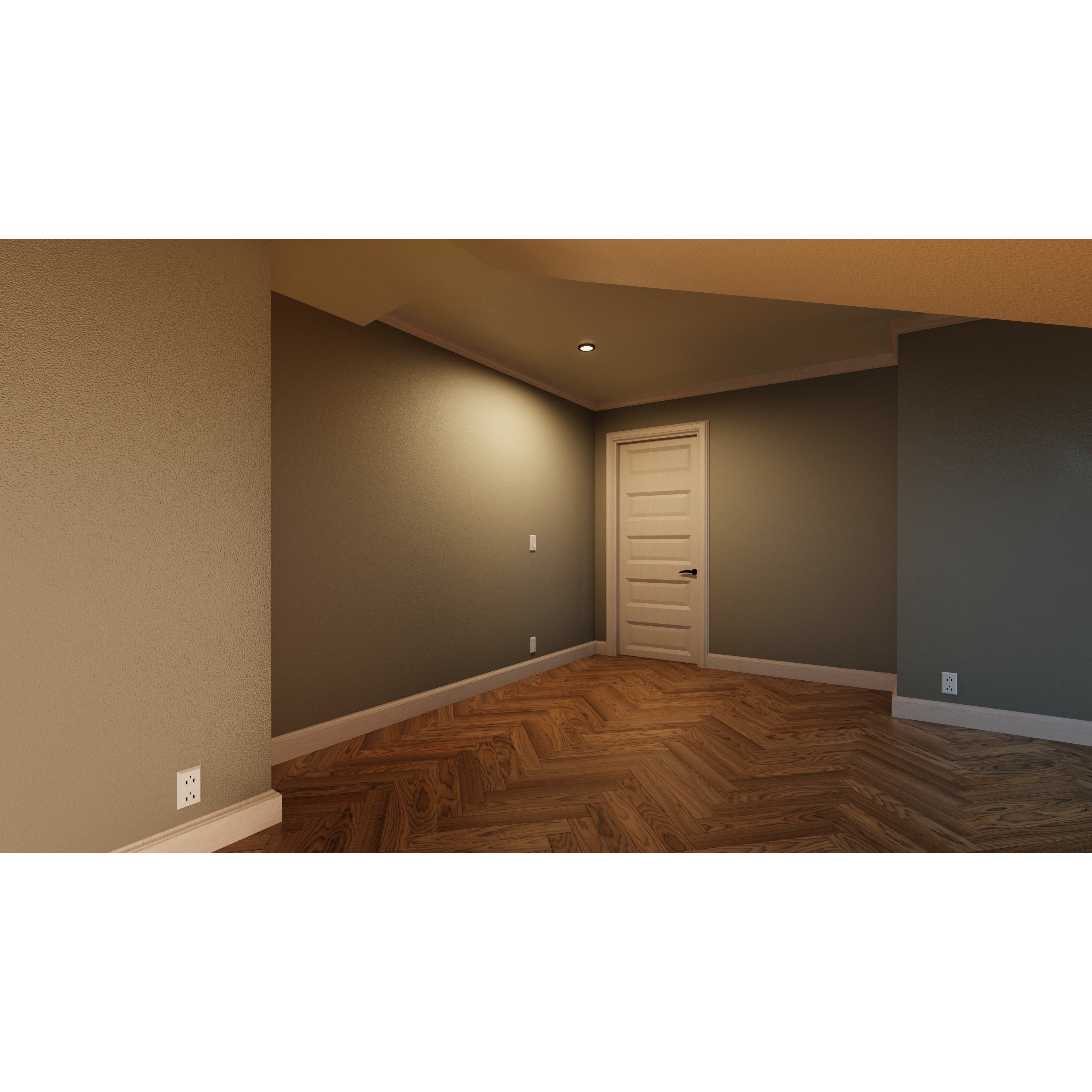 Classic Style Porch House - Low-Poly Game-Ready 3D Model - View 32