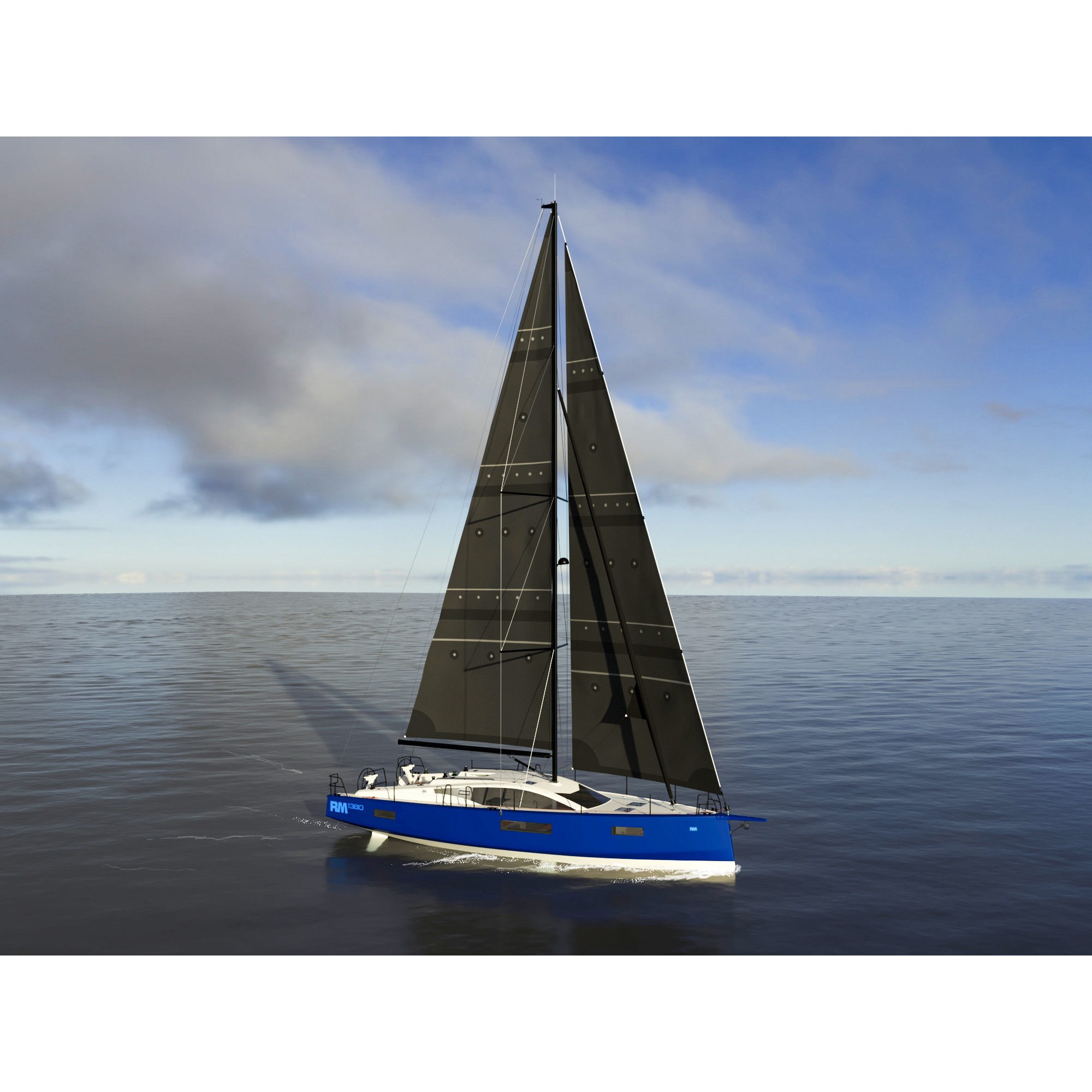 RM1380 Sailing Yacht - 3D Model - View 12