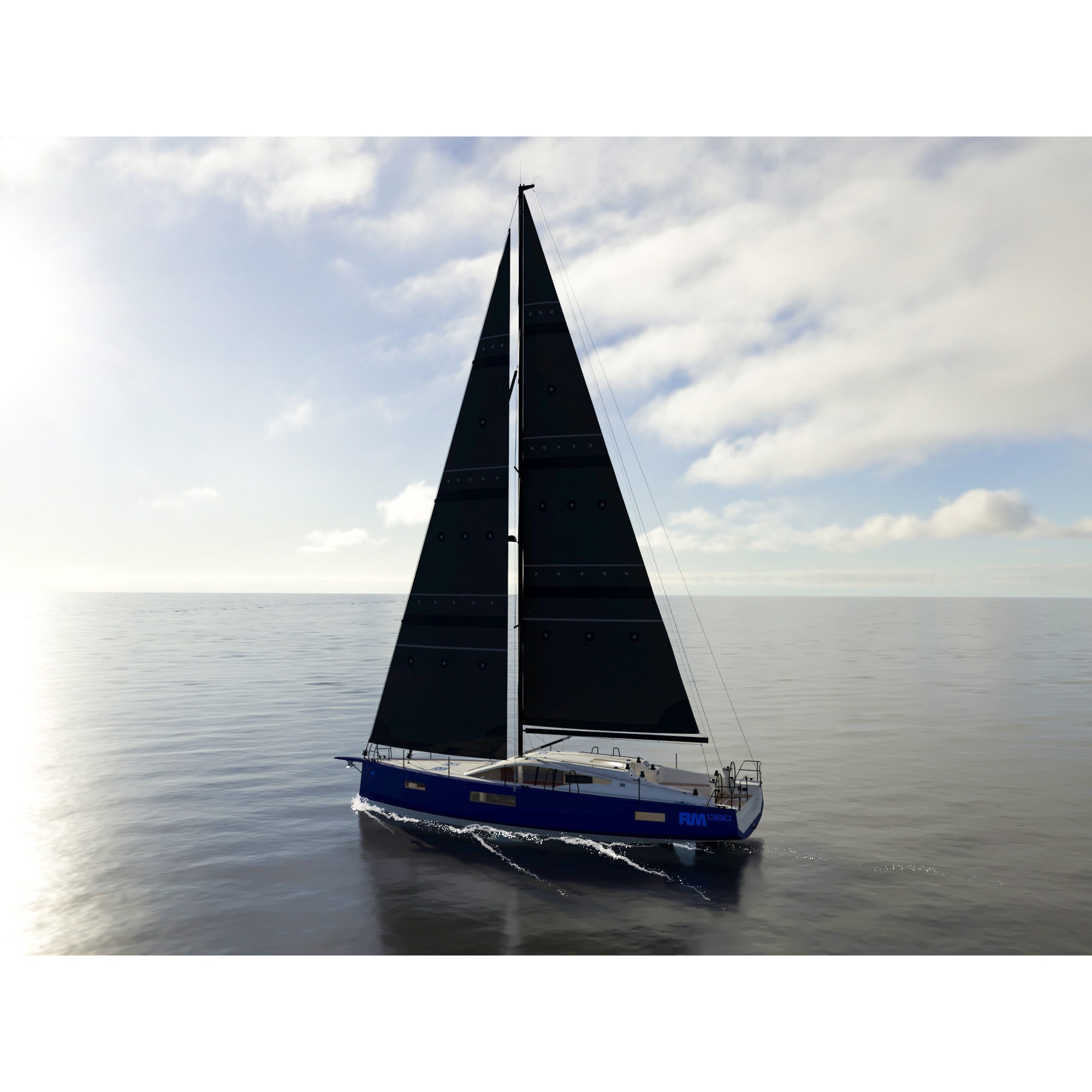 RM1380 Sailing Yacht - 3D Model - View 13